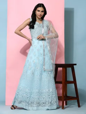 Beautiful Designer Summer Special Party Wear Soft Net Gwon