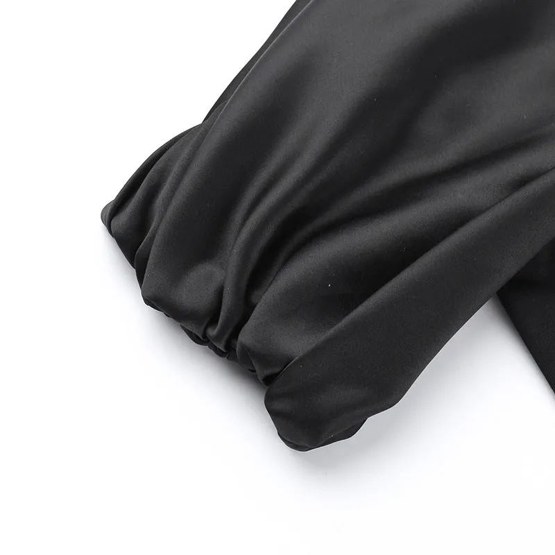 Black Ribbon Dress