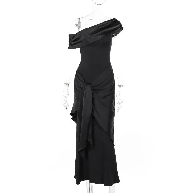 Black Ribbon Dress