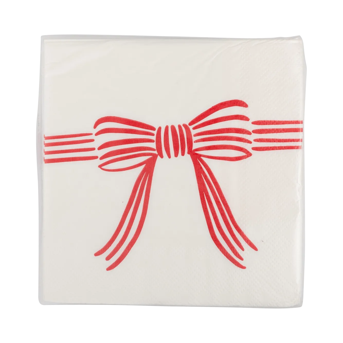 Christmas Bow Cocktail Napkins x 24