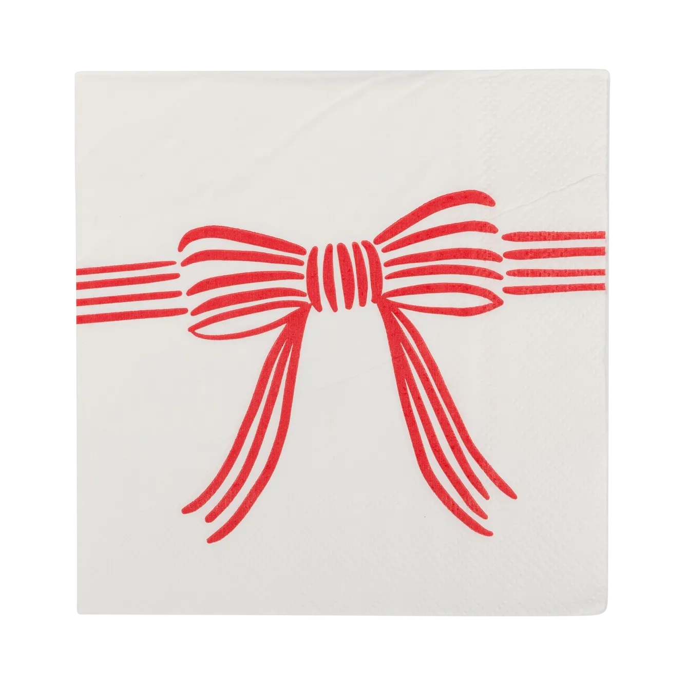 Christmas Bow Cocktail Napkins x 24