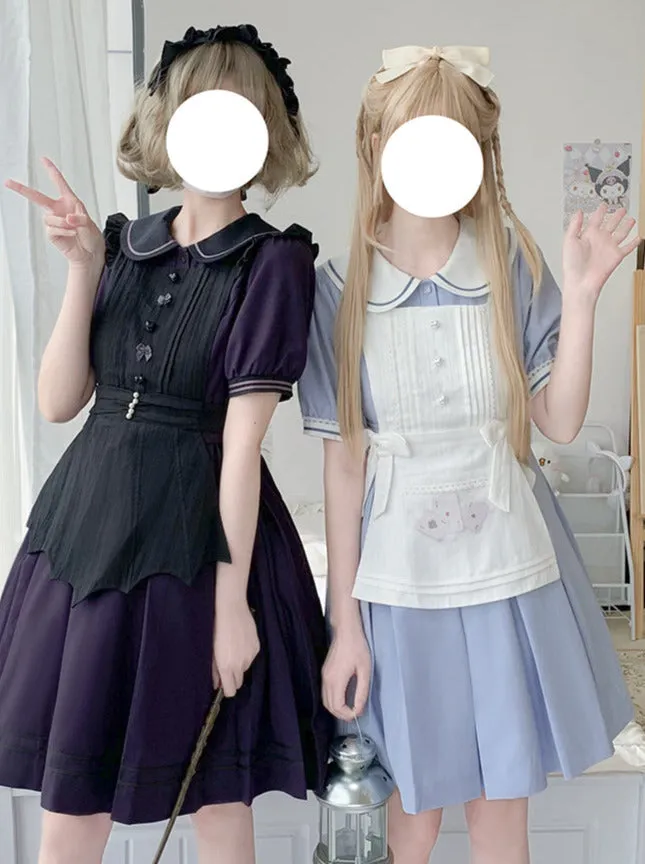 Color White Black Lolita Solid Eplon