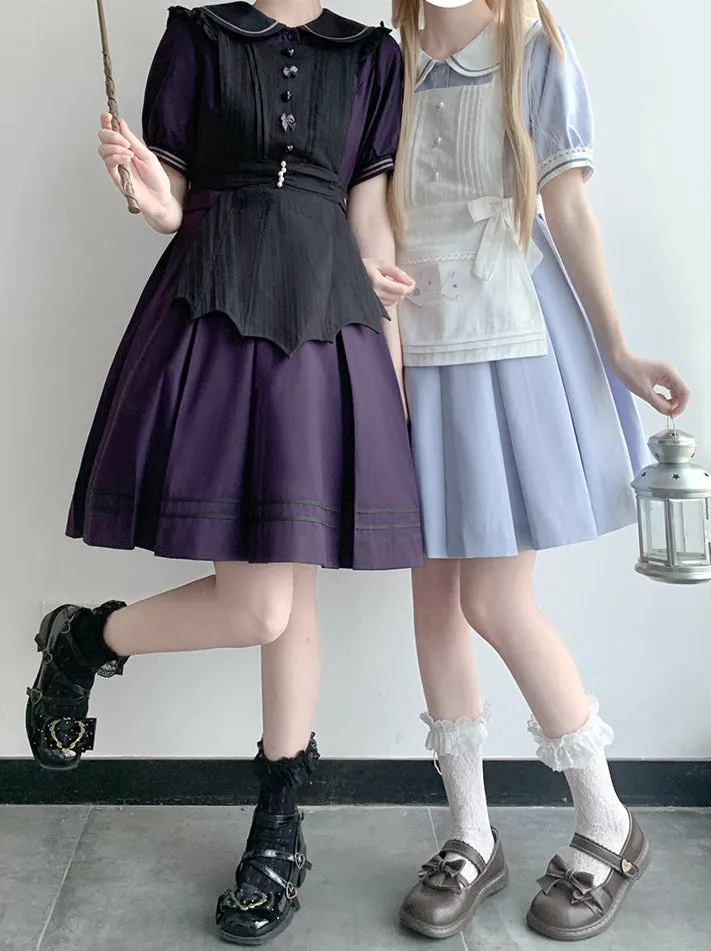 Color White Black Lolita Solid Eplon