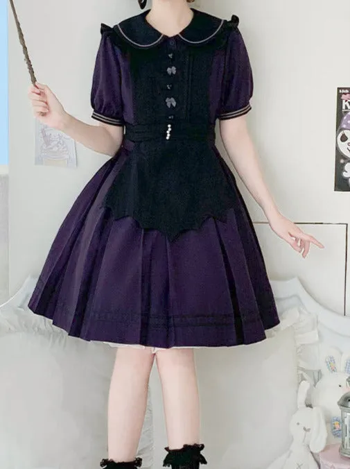 Color White Black Lolita Solid Eplon