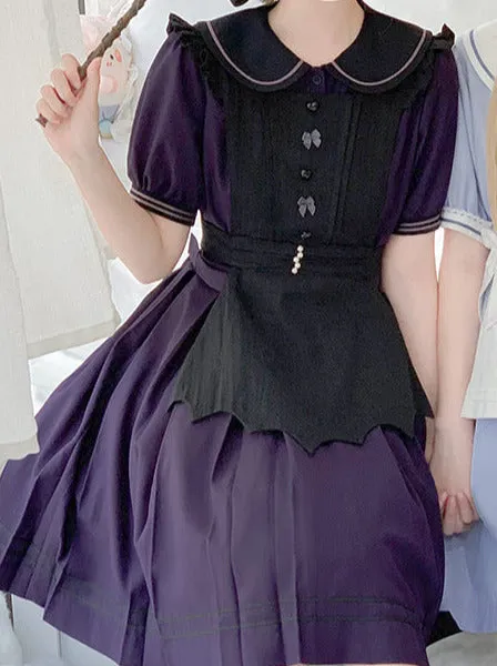 Color White Black Lolita Solid Eplon