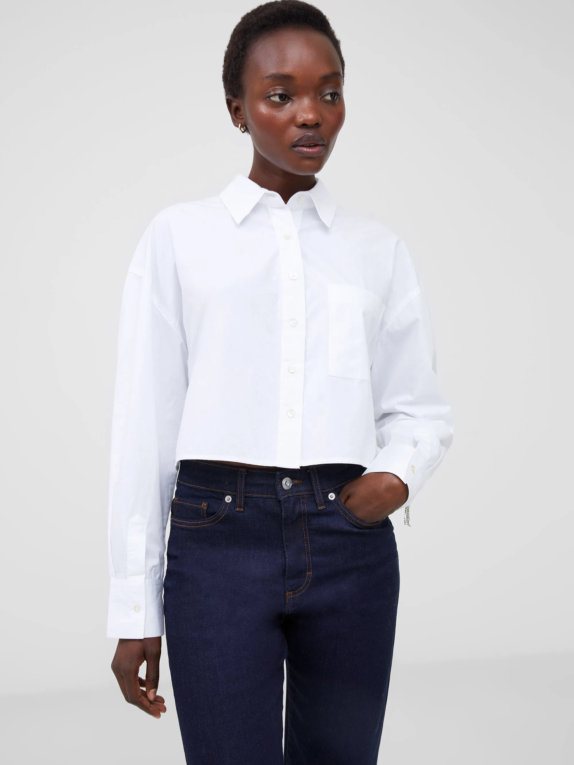 Crystal Fringe Alissa Cotton Shirt