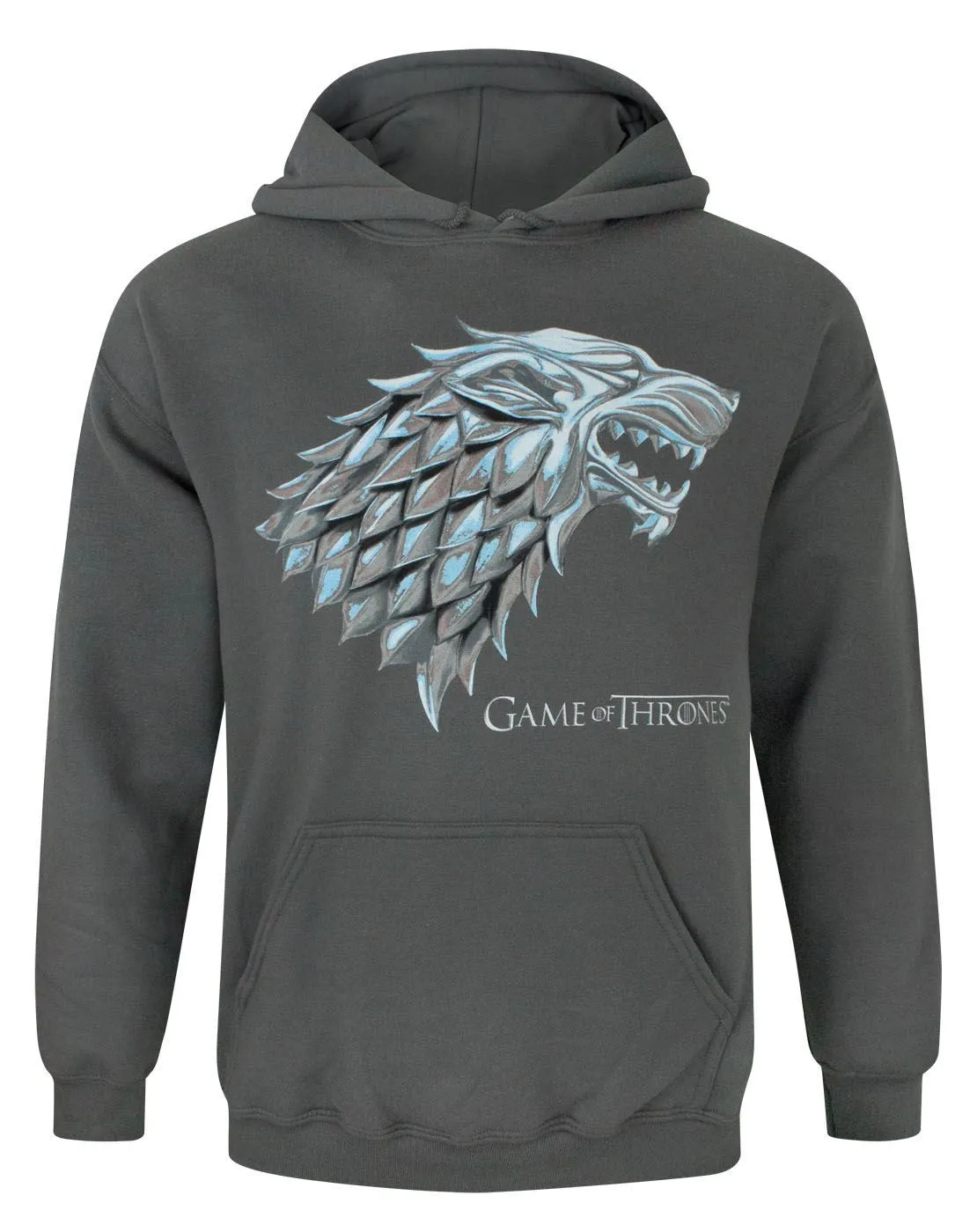 Game Of Thrones Metallic Stark Direwolf Men's Hoodie