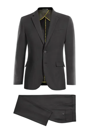 Grey Pinstripe Flannel Suit