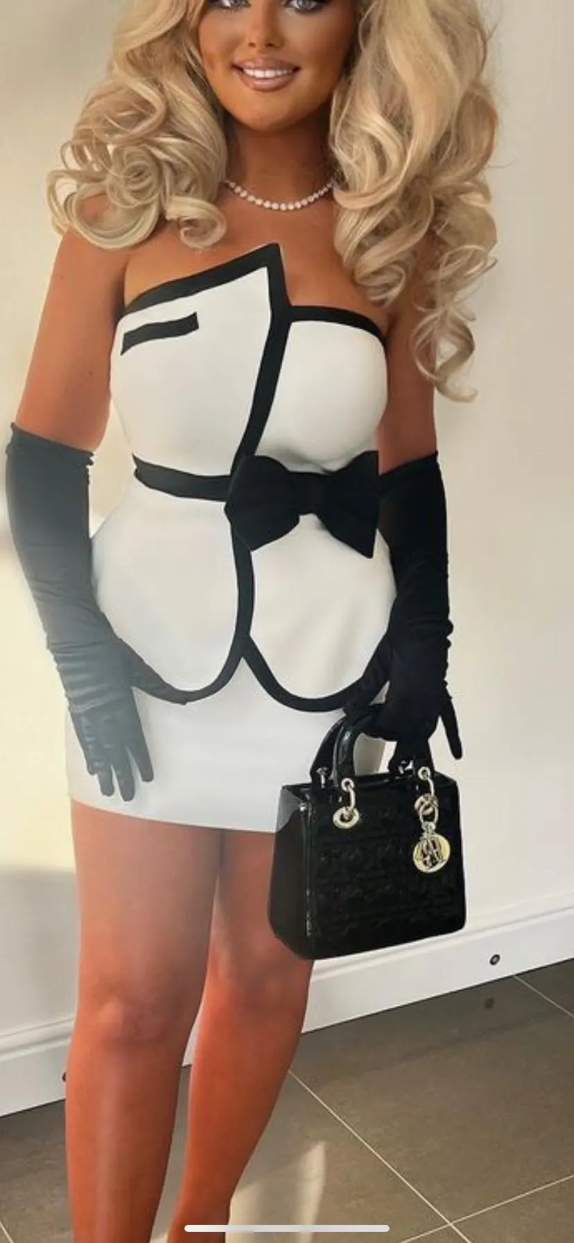 HARIS Strapless Bandage Dress