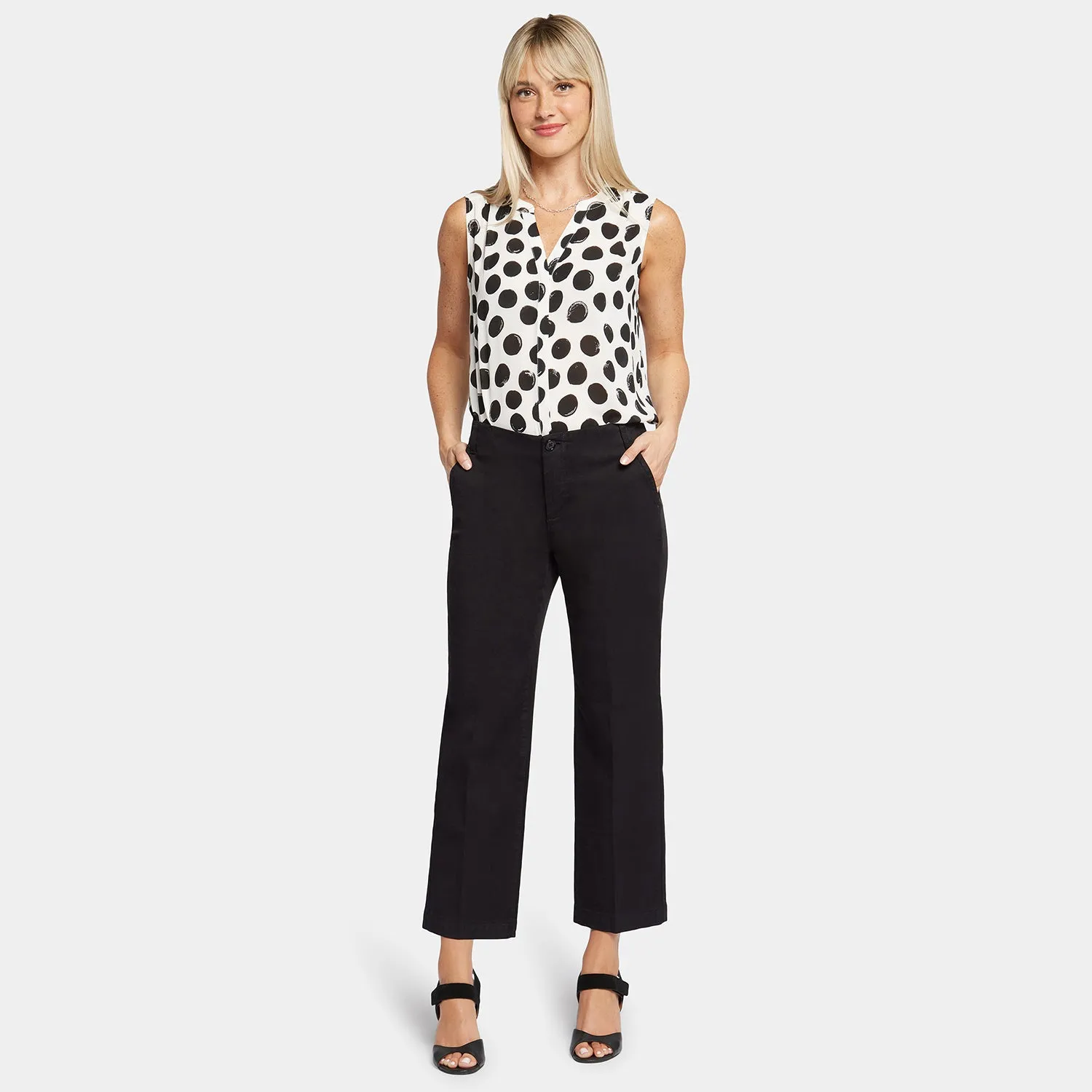 Marilyn Straight Ankle Pants - Black
