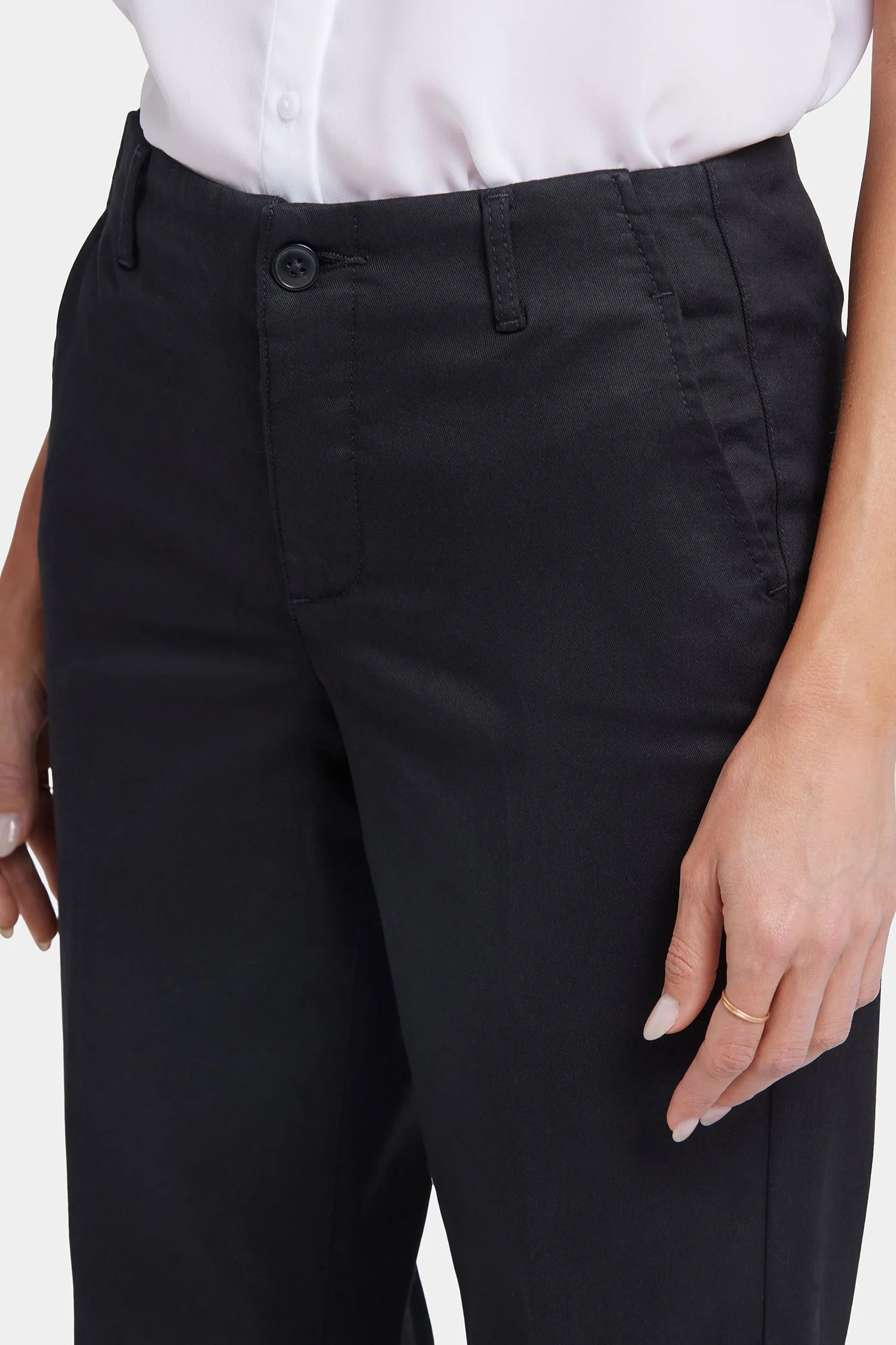 Marilyn Straight Ankle Pants - Black
