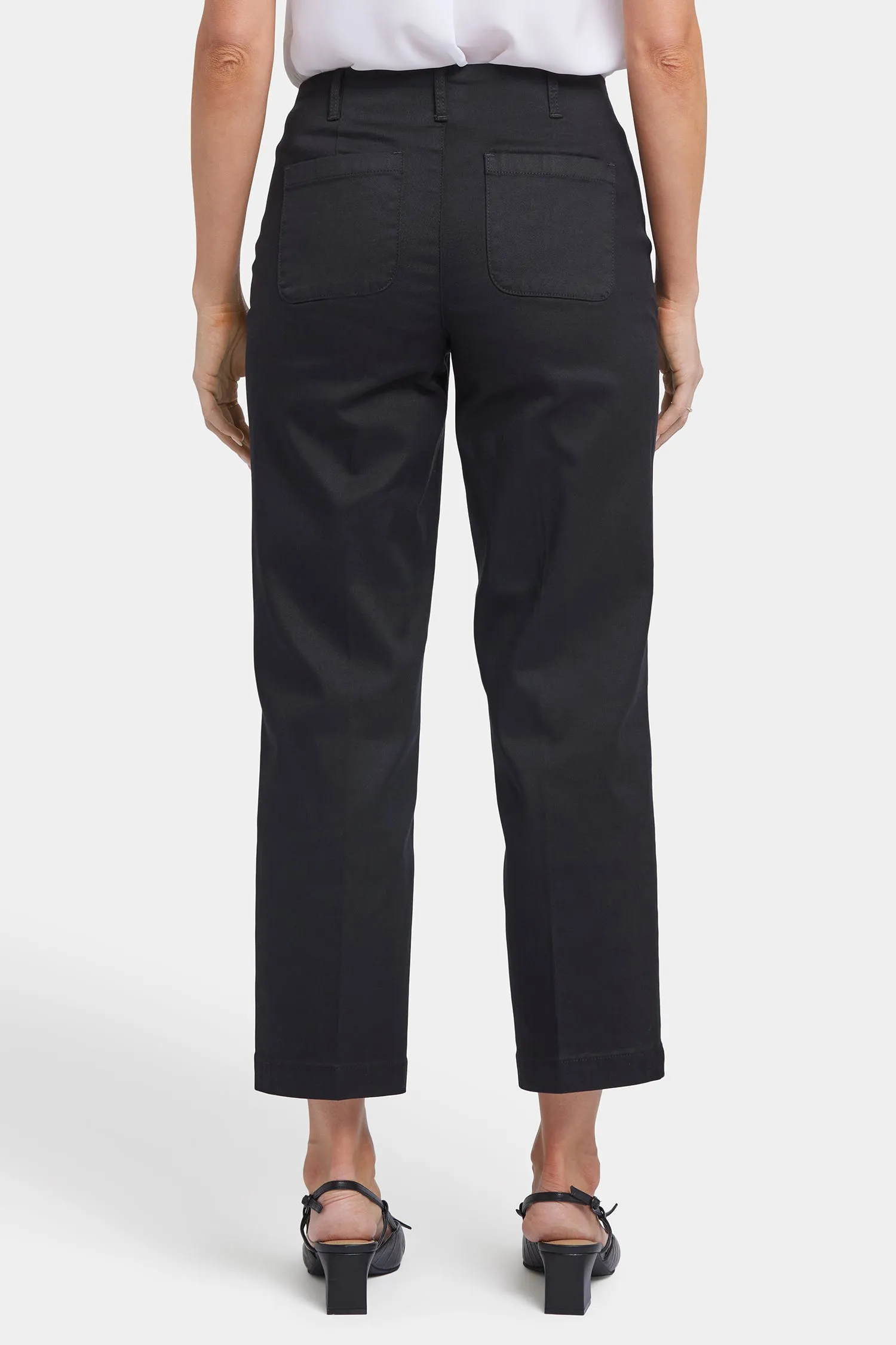 Marilyn Straight Ankle Pants - Black