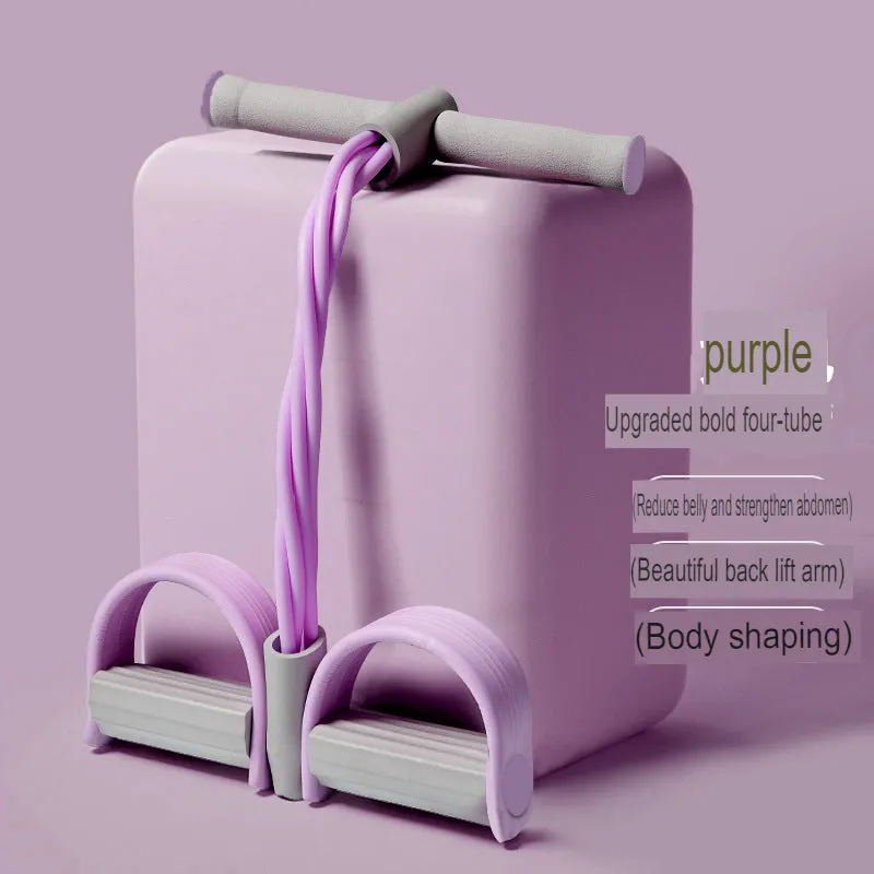 Multifunctional Pedal Tensioner Sit-Up Assistor Home Slim Belly Yoga Pedal Tension Rope