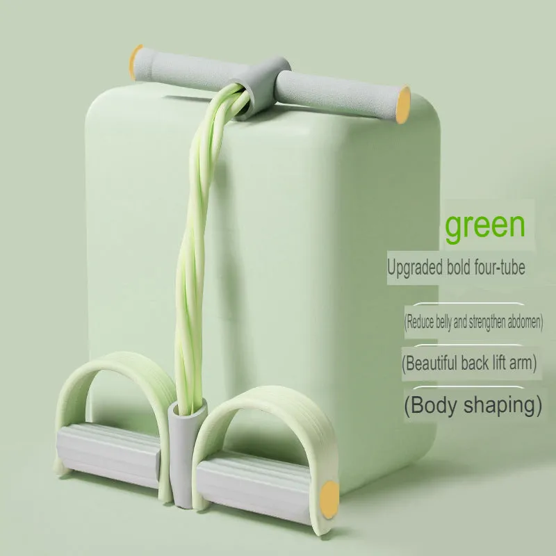 Multifunctional Pedal Tensioner Sit-Up Assistor Home Slim Belly Yoga Pedal Tension Rope