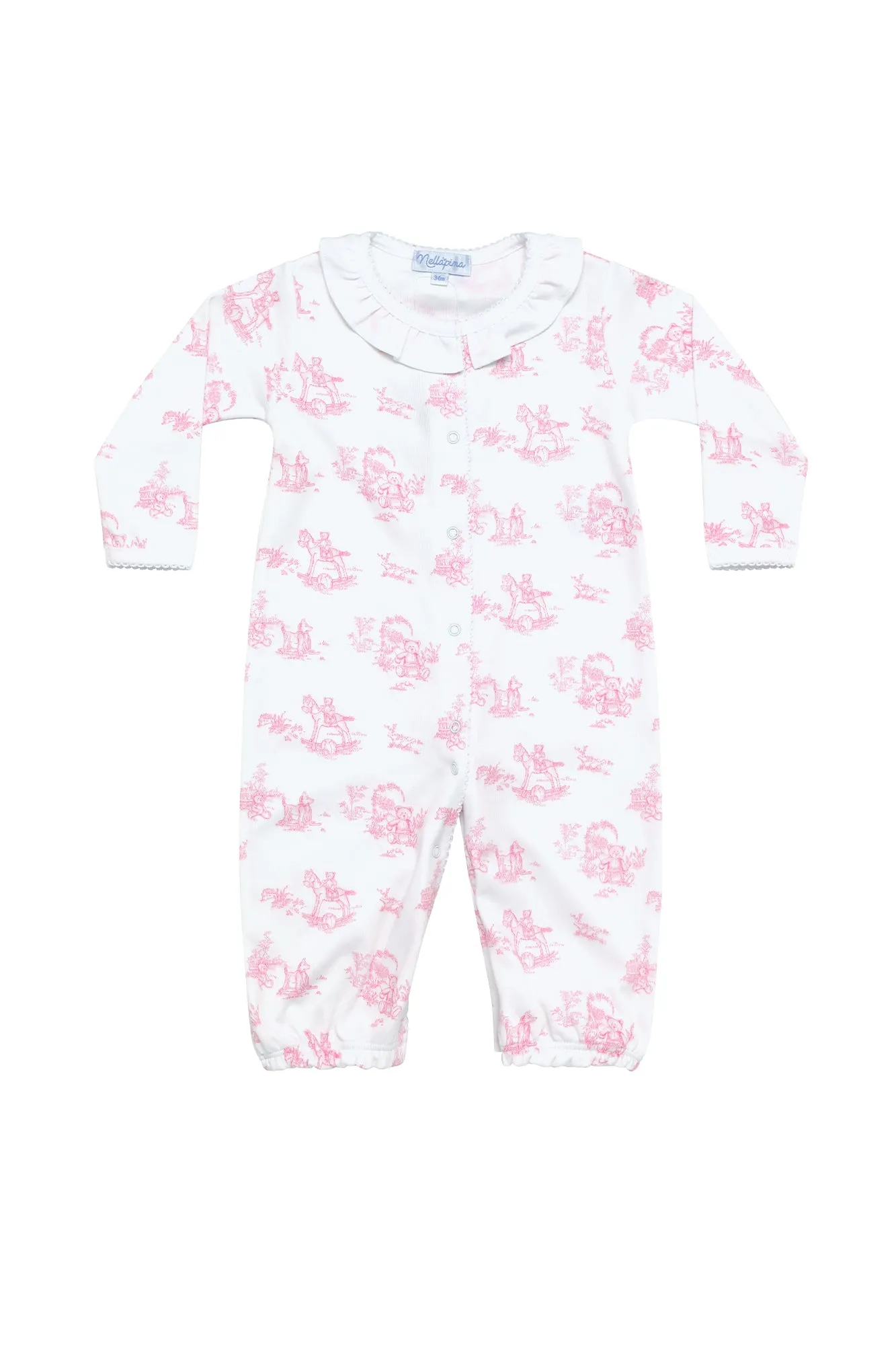 Pink Toile Baby Converter Gown