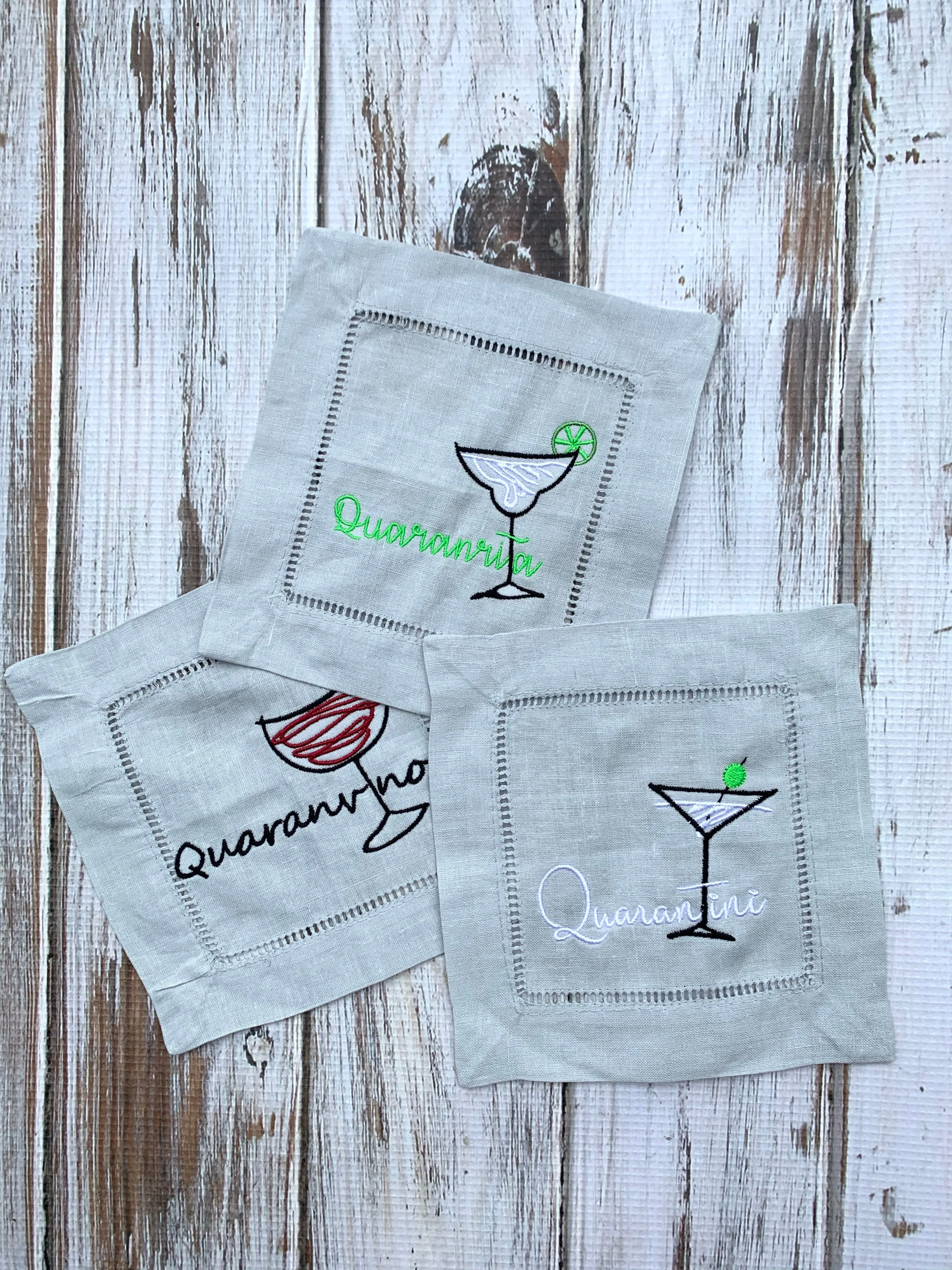 Quarantine Cocktail Napkins-Set of 2