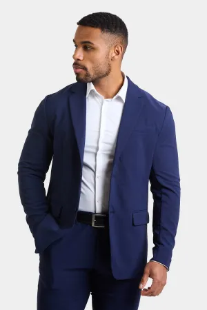 True Athletic Fit Tech Suit Jacket in Navy